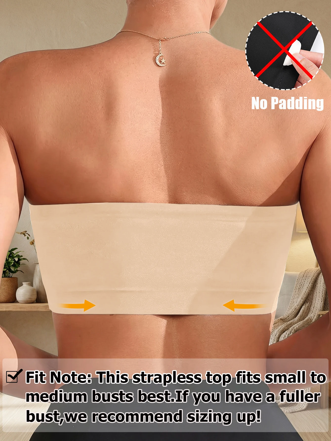 No Padding Traceless Bandeau Wireless Bralette Sexy Strapless Bra Seamless Tube Top Intimates Lingerie view 2