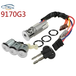 New 9170G3 252522 Door Lock Barrel Cylinder With 2 Keys For Peugeot For Citroen Partner Berlingo Xsara Picasso 2001-2004