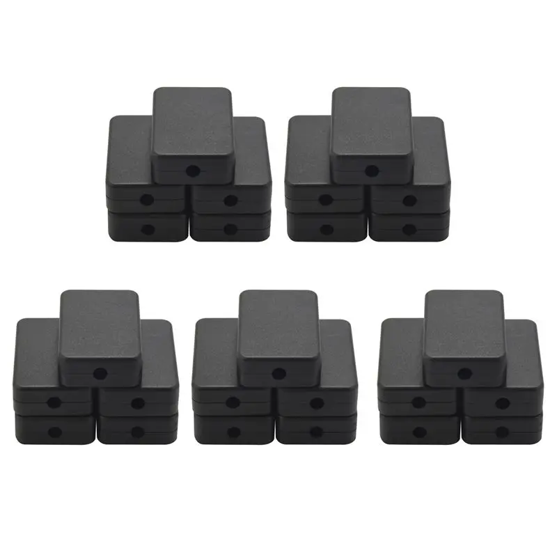LICE-25Pcs Waterproof Plastic Electric Project Case Junction Box 55X35x15mm