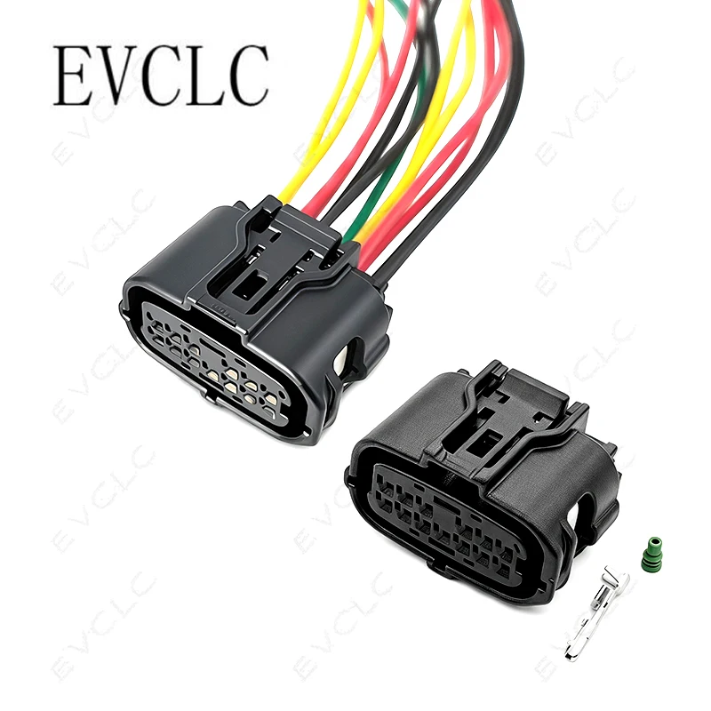 1 Set 13-Pin Car Wiring Harness Connector Waterproof Plug 6189-6985 for Toyota Reversing Radar Sensor Plug Gearbox Connector