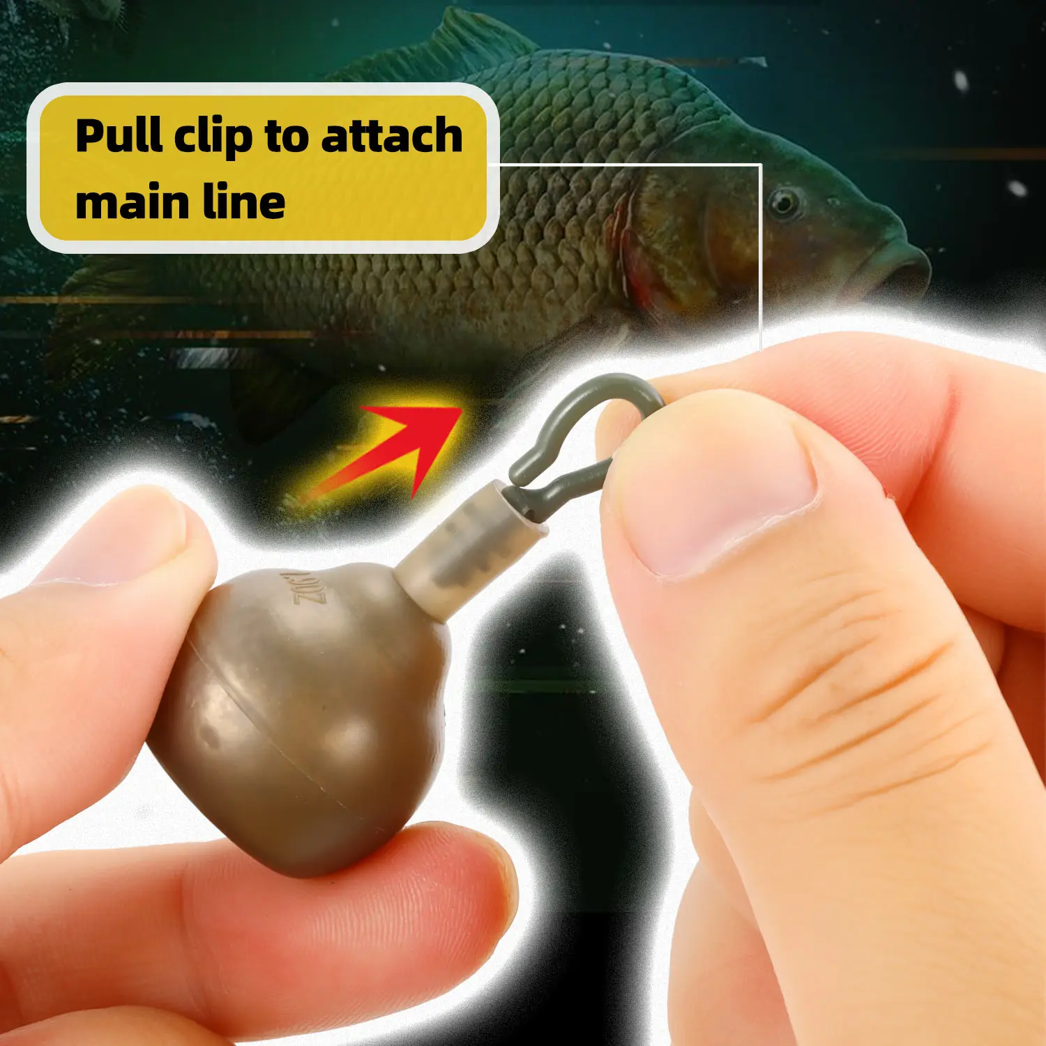 Sougayilang أوزان الصيد الغطاسون 14 جرام/28 جرام/52 جرام 3 مواصفات أوزان الرصاص لتركيب مريح لوزن الرصاص الصيد #4