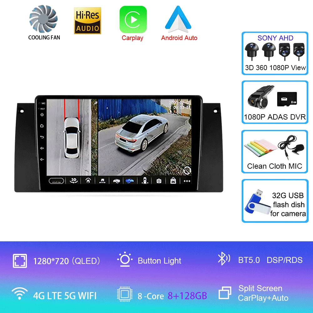 Android Autoradio 15 Voor BMW X5 E39 E53 1999-2006 Multimedia Video Player Stereo Navigatie GPS Geen 2din 2 din dvd