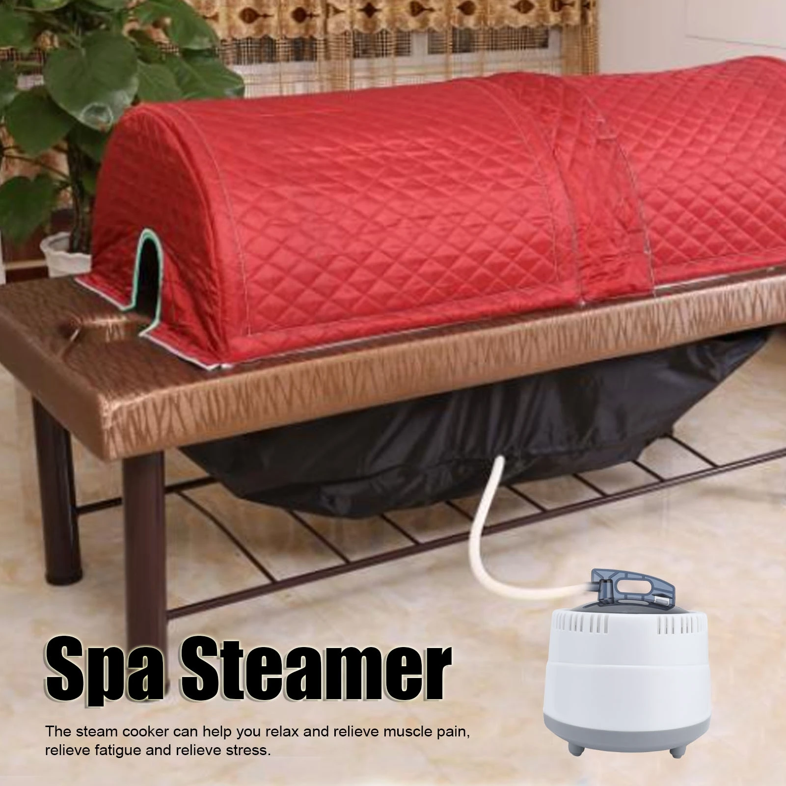 1000W Household Sauna  Pot 2.0L Portable Sweat Spa Steam Pot for Body Detox Saunas  Spa  Sauna  Pot