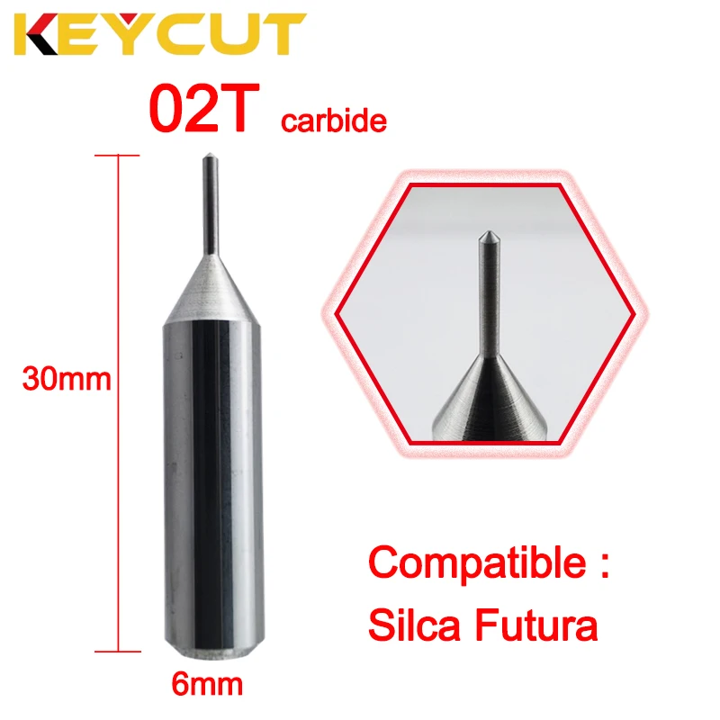 SILCA Futura 02T Tracer Point D6x30mm Fits ILCO Silca Futura & Futura Pro Key Machine Aftermarket