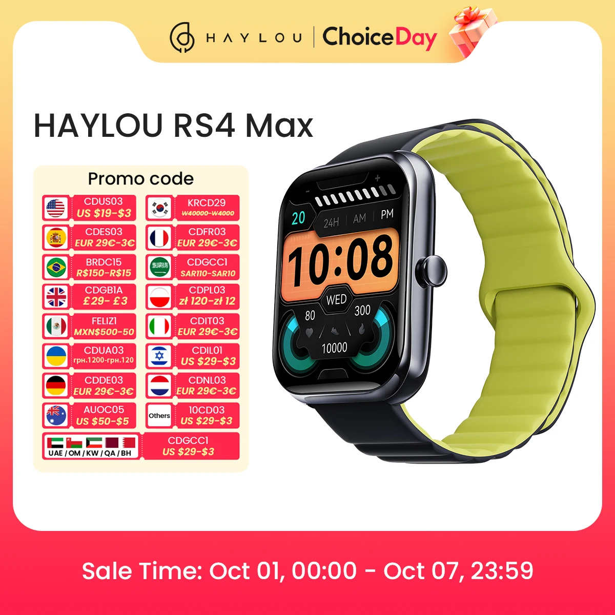 HAYLOU RS4 Max Smart Watch BT5.3 Bluetooth Phone Calls Smartwatch