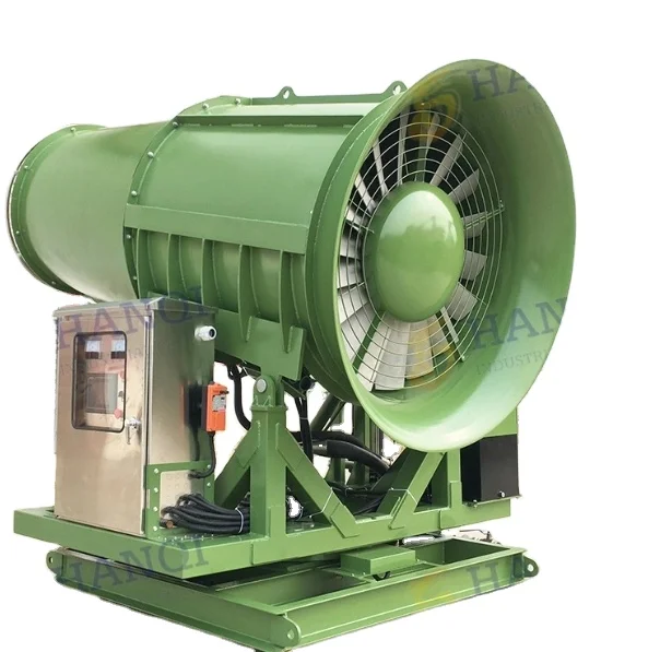 

30-120m Large Range Agriculture Control Mist Cannon Machine Industrial Mining Dust Suppression Automatic Water Spray Fog Cannon