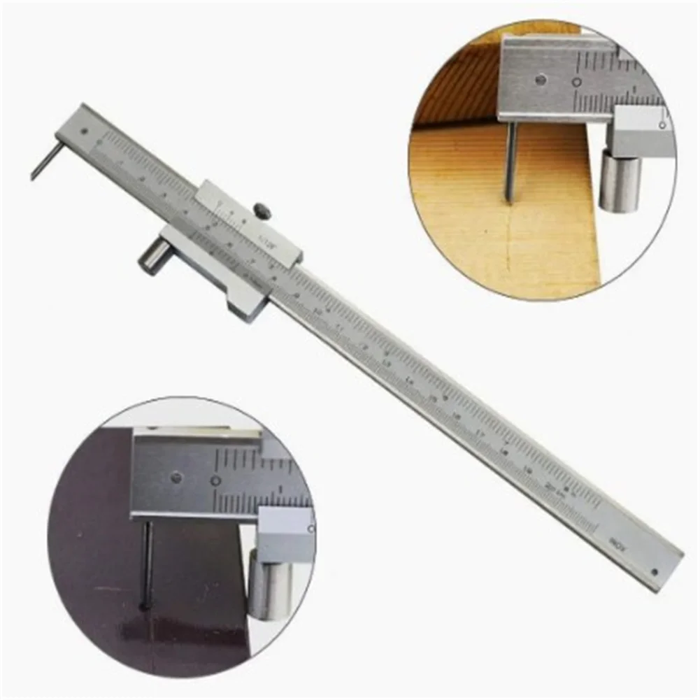 

1pcs Vernier Caliper 0-7.8" Stainless Steel Parallel Marking Vernier Caliper Clear Scale Polished Marking Gauge Measuring Tool