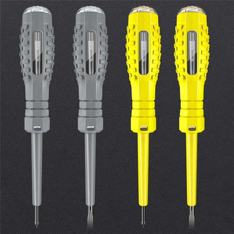 12-220V Word/cross Screwdrivers Neon Bulb Indicator Meter Electric Pen Insulated Electrician Highlight Pocket Tester Pen Tools