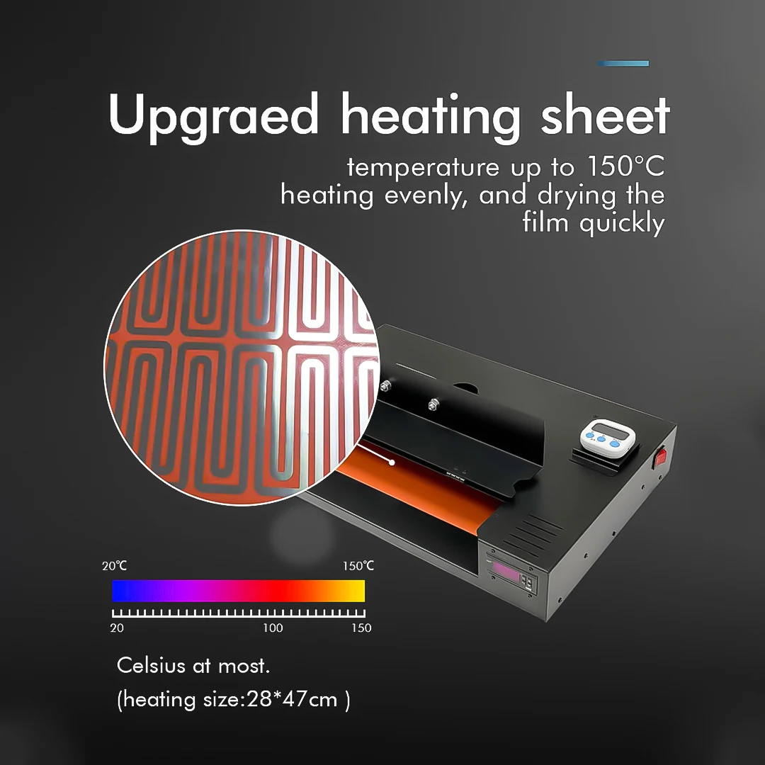 Imagem -03 - Filme de Transferência com Controle de Temperatura para Filme de Impressora Dtf Forno Secador Dtf a3 Forno de Cura em pó a4