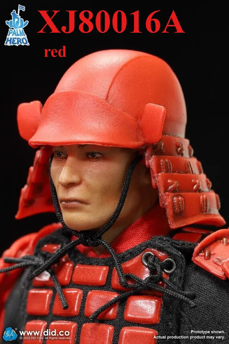 

DID XJ80016A 1/12 Scale Japanese Warring States Samurai Hero Red Set Model