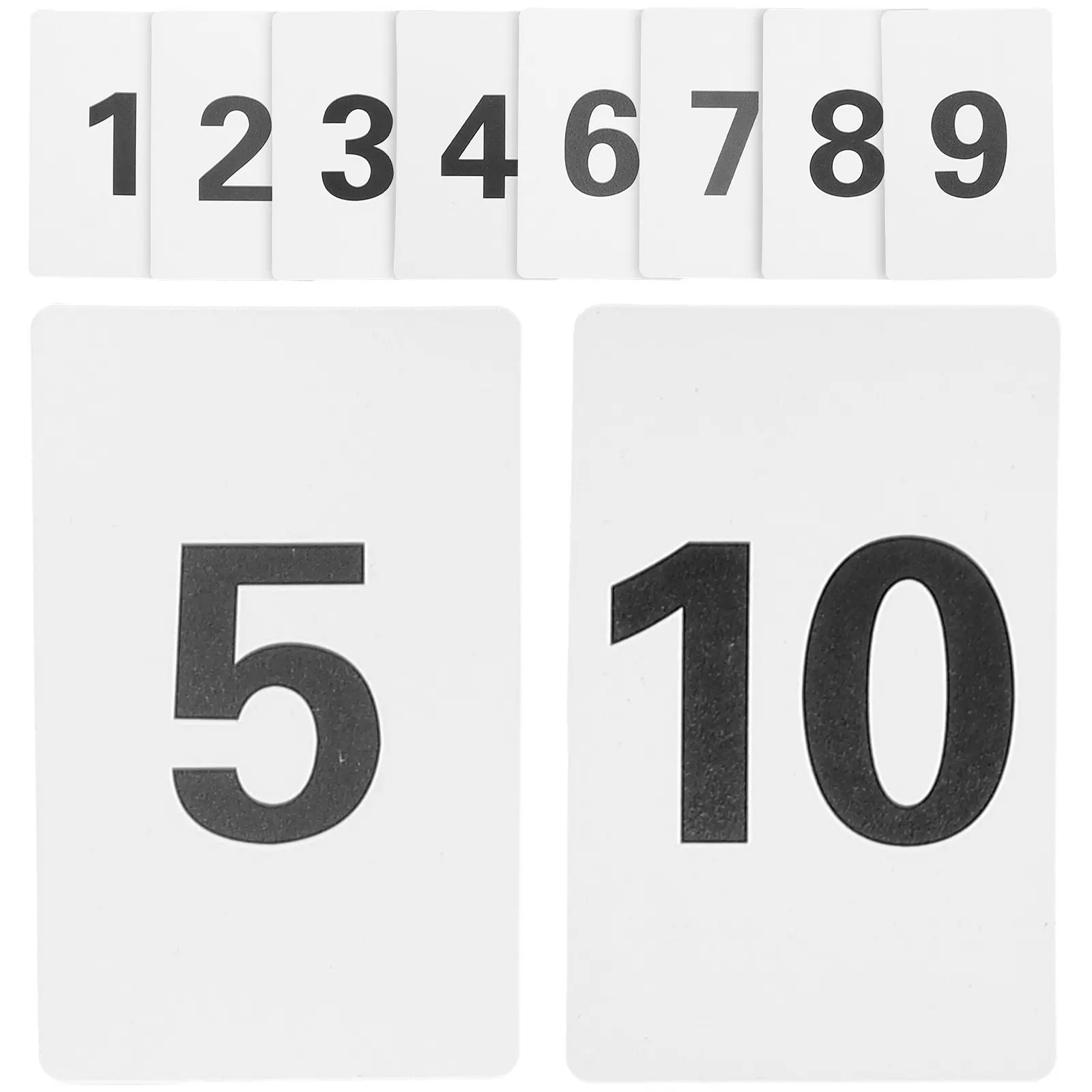 10Pcs Plastic Number Cards Easy Use Digital Table Numbers 1-10 for Desk Home Restaurant Table Number Cards Plastic Numbers - view 2