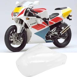 Tzr250 1ktに適したオートバイのフロントガラス1987-1988透明ブラックtzr 250フロントウィンドスクリーン