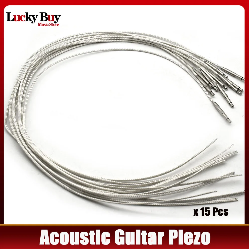 

15 шт., высококачественный гитарный преобразователь укулеле, пьезопод седлом, тюнер, кабель для деталей эквалайзера
