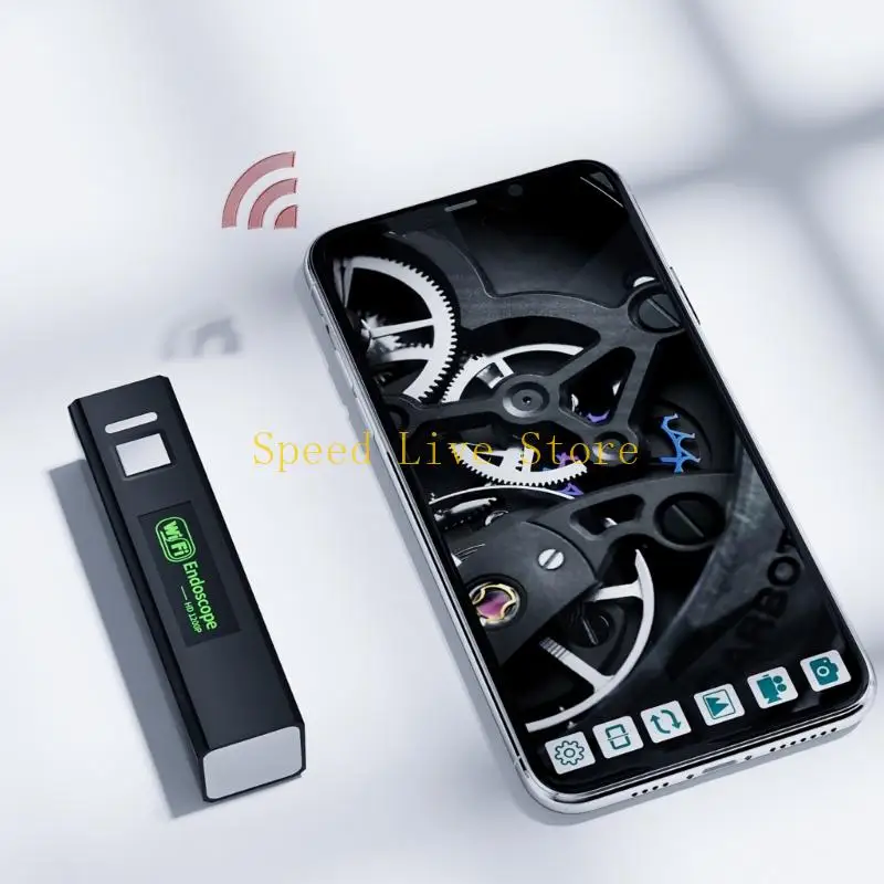 

547C WiFi Endoscope Camera with 8 LED Light,1200P Snake Borescope for Smartphone