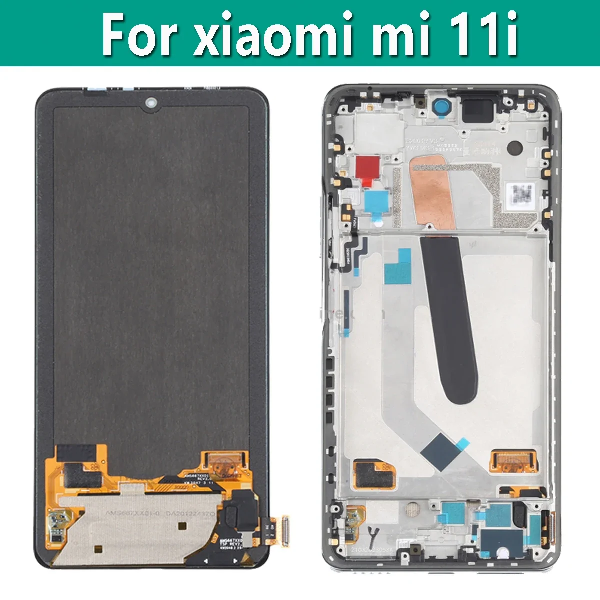 

AMOLED For Xiaomi Mi 11i M2012K11G LCD Display Touch Screen Digitizer Assembly