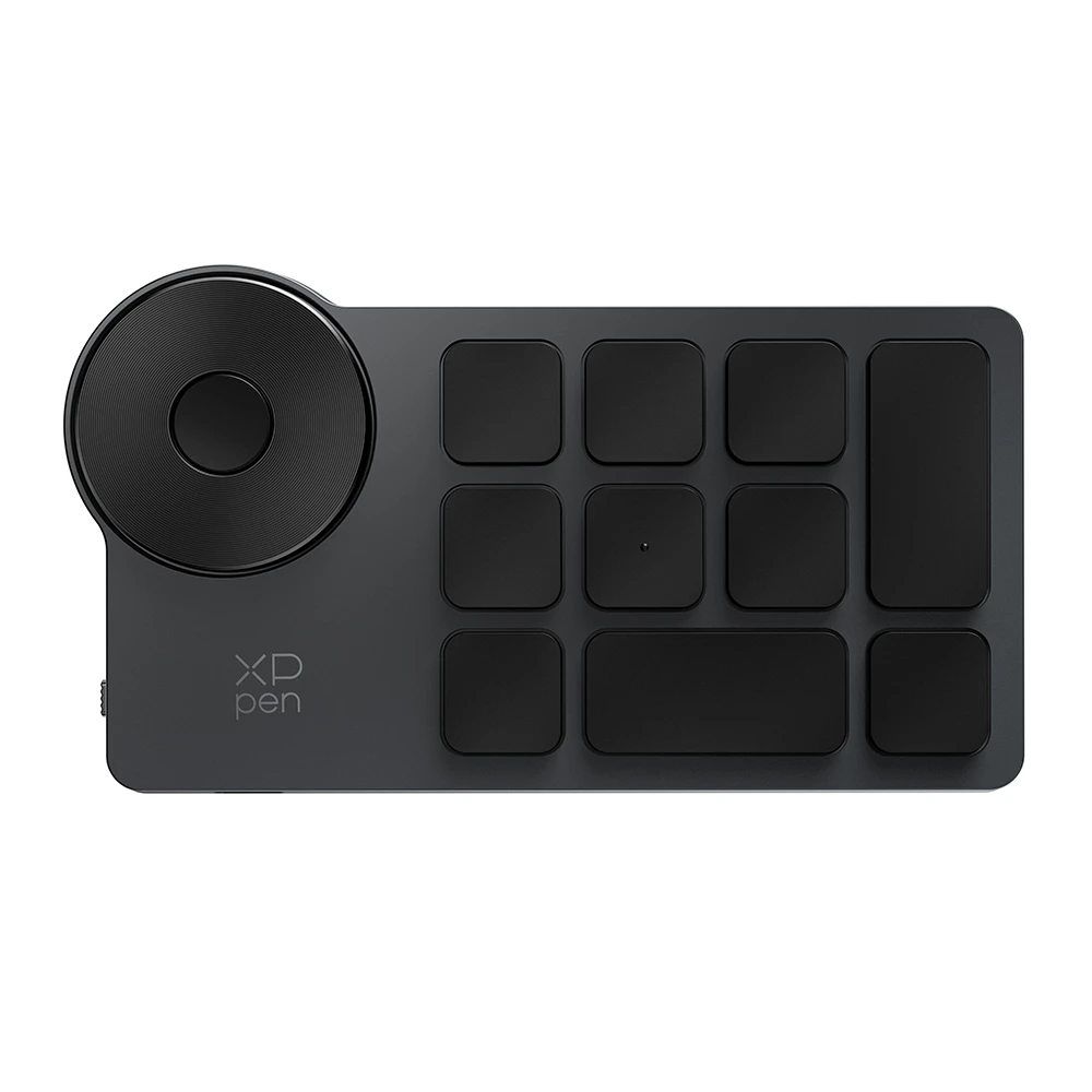 XPPen ACK05 Draagbare draadloze sneltoetsafstandsbediening met 10 aangepaste toetsen 1 fysieke draaiknop 1000mAh batterij Ondersteuning Bluetooth-verbinding