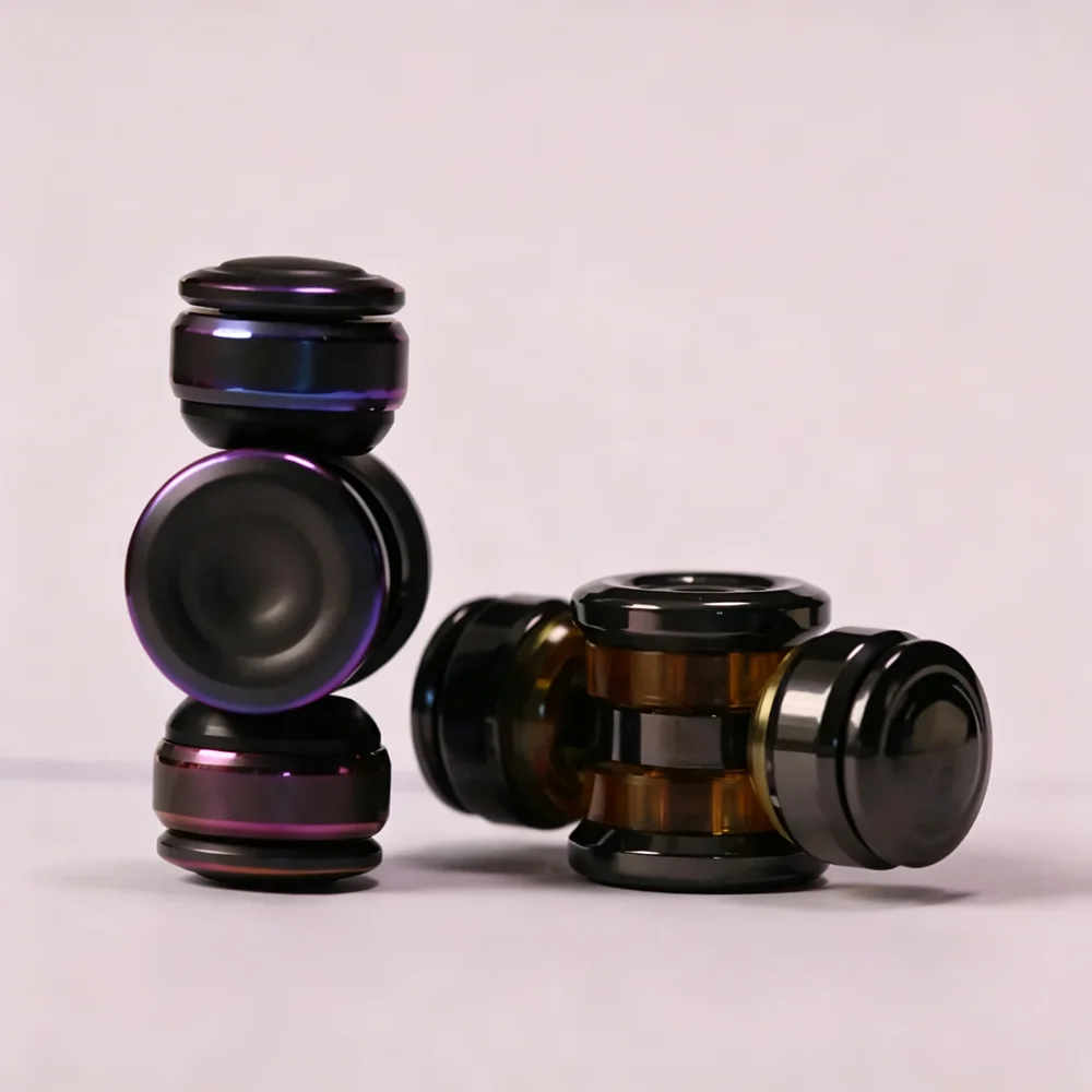 DAXIONG EDC Fat Boy Zirconium Fidget Spinner Fidget Toys For Adults Anxiety Relief Gadgets Two-Bladed Fidget Spinner