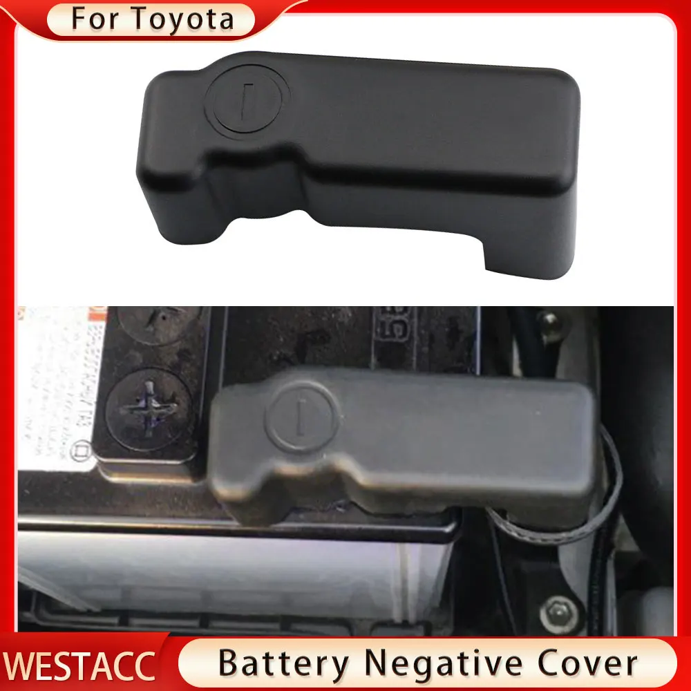 Car Battery Anode Negative Protector Cover for Toyota FJ Land Cruiser Prado 150 V8 200 2010-2017 Rav4 2017 2018 Accessories