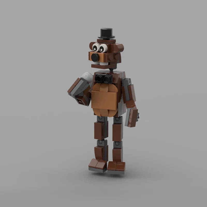 105pcs MOC Freddy Fazbear Vijf Nachten S Gamesed Model Bouwstenen Architectuur Speelgoed Creatief Idee Baksteen Kerstcadeau Kinderen