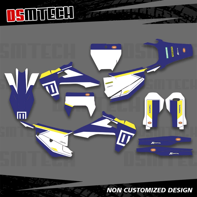 

DSMTECH для HUSQVARNA 125 250 300 350 450 501 TE FE 2020 2021-22 TC FC FS 2019 2020-21 графические наклейки наклейки фон 001