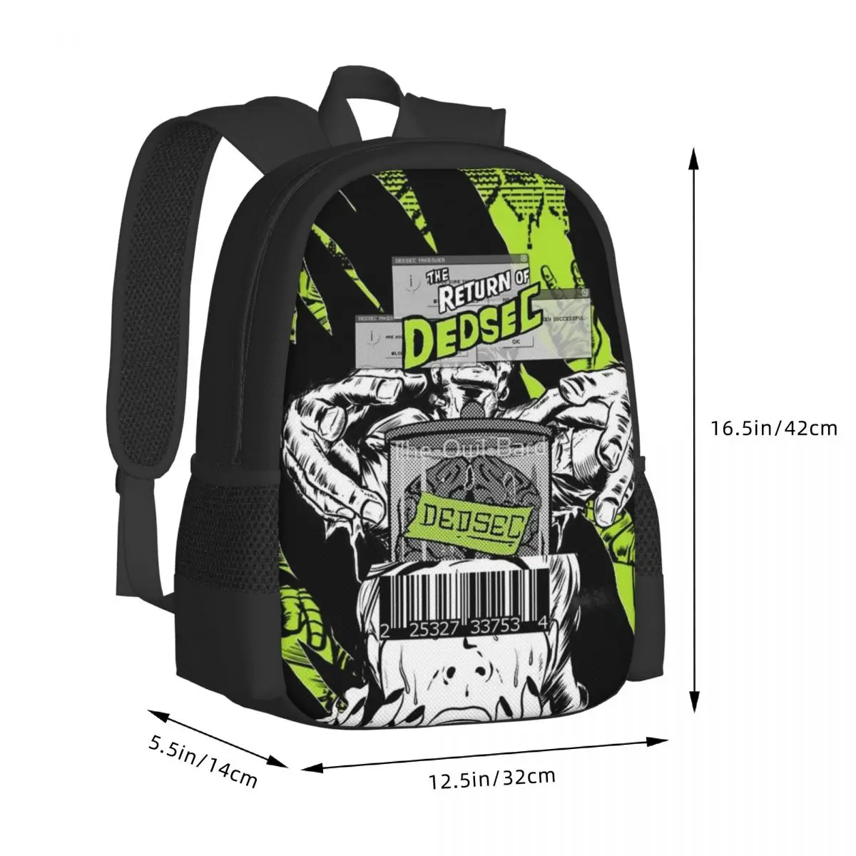 Dedsec Shirt Design Shoulder Bag Backpack Retro Sturdy And Wearable For Travel Unisex Multi-Style