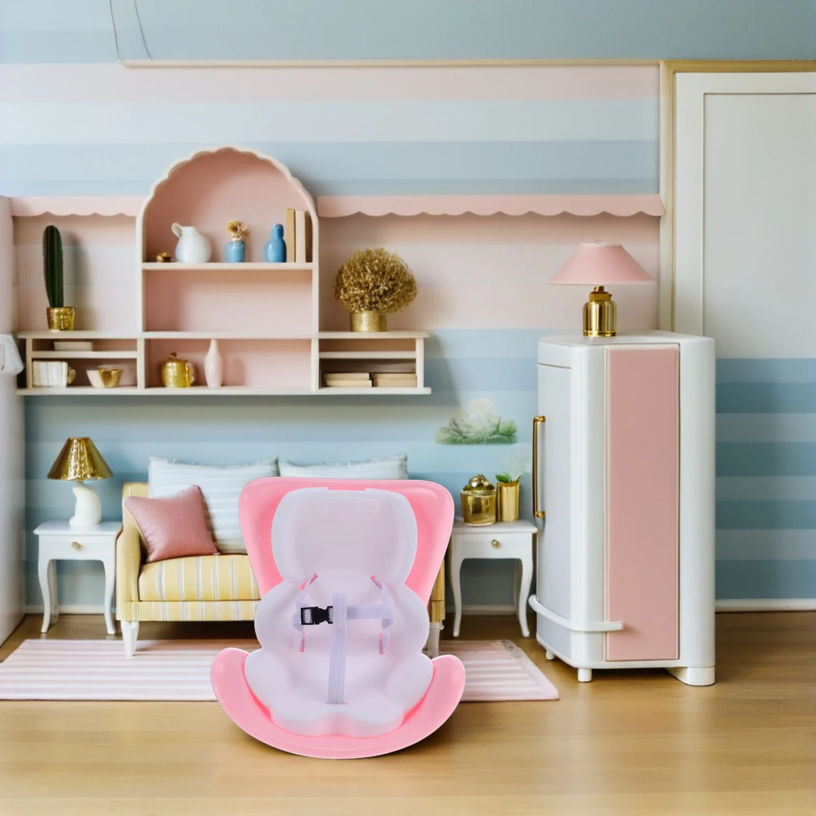 1 set mini-stoel voor clip-on auto, ideaal voor interieurdecoratie, lichtgewicht, eenvoudige montage, perfect voor