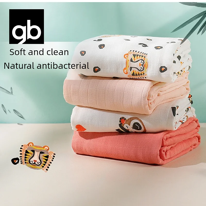 

gb four layer bamboo cotton gauze square quilt with two sets of antibacterial, soft easy to absorb water and breathable Class A