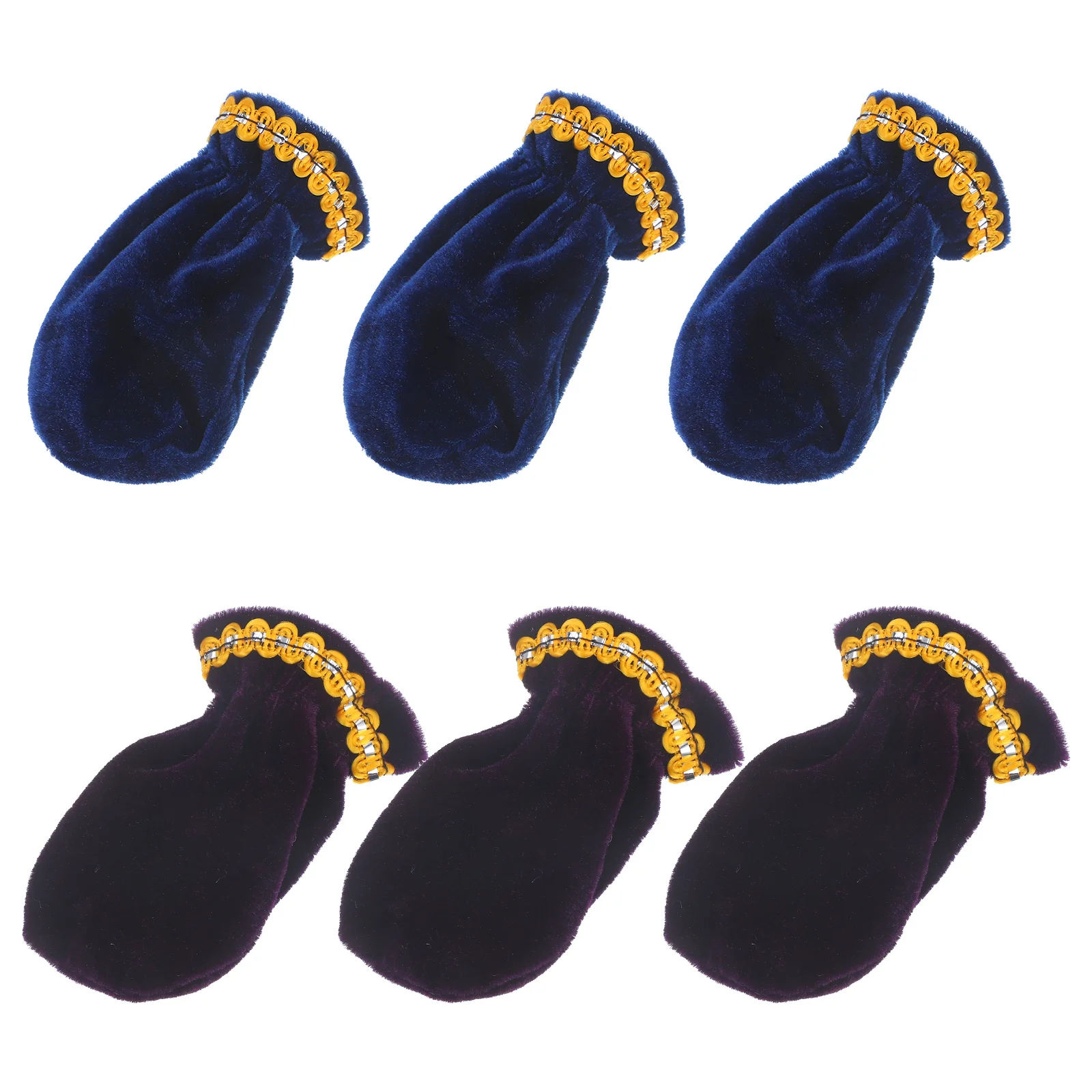 

6Pcs Musical Instruments Accessories Piano Pedal Protective Covers Elastic Dirt Resistant Scratch Proof Footpad Sleeves