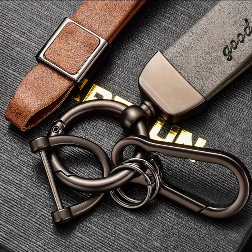 Creative Car Key Ring Universal Car Key Chain Leather Fashion Key Ring Holder For Men Women Key Ring Auto Accessories