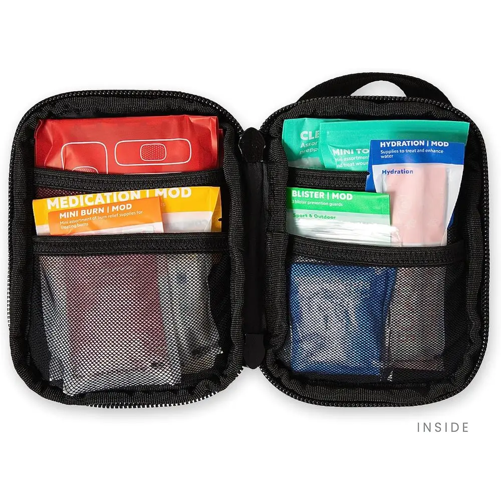 Sidekick - مجموعة الإسعافات الأولية للتخييم والمشي لمسافات طويلة وحقائب الظهر - 70 قطعة - HSA وFSA مميزة - Ifak صغيرة رائعة للسفر أو المحرك