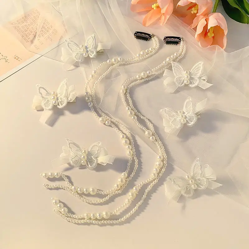 Laços de cabelo para meninas 2025, nova princesa, fita longa, grampos de cabelo, trança, acessórios de cabelo, moda, clipes de arco para crianças