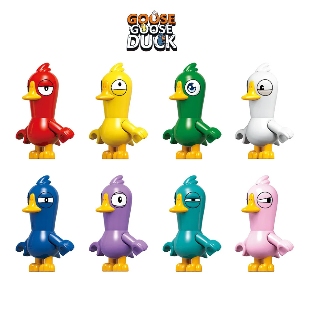 Third Party Game Series Mini Action Toy Goose Duck Figures Building Blocks Game Dolls Educational Assemble Toys  Gifs For Childr