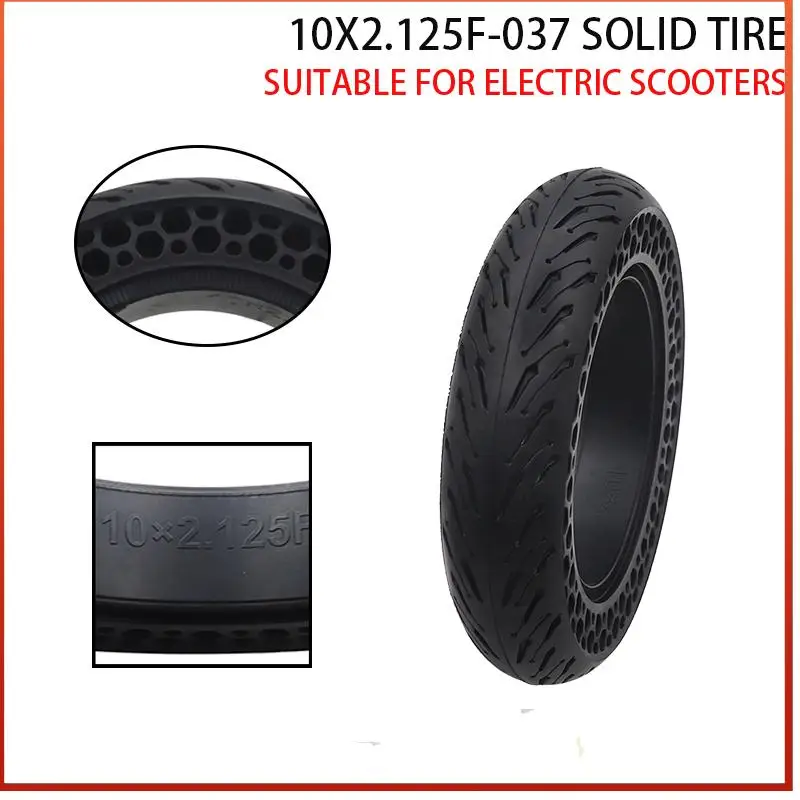 10x2.125 Solid Tyre for Xiaomi Mijia M365 Electric Scooter Non-Pneumatic Explosion-proof 10 Inch Tires Accessories