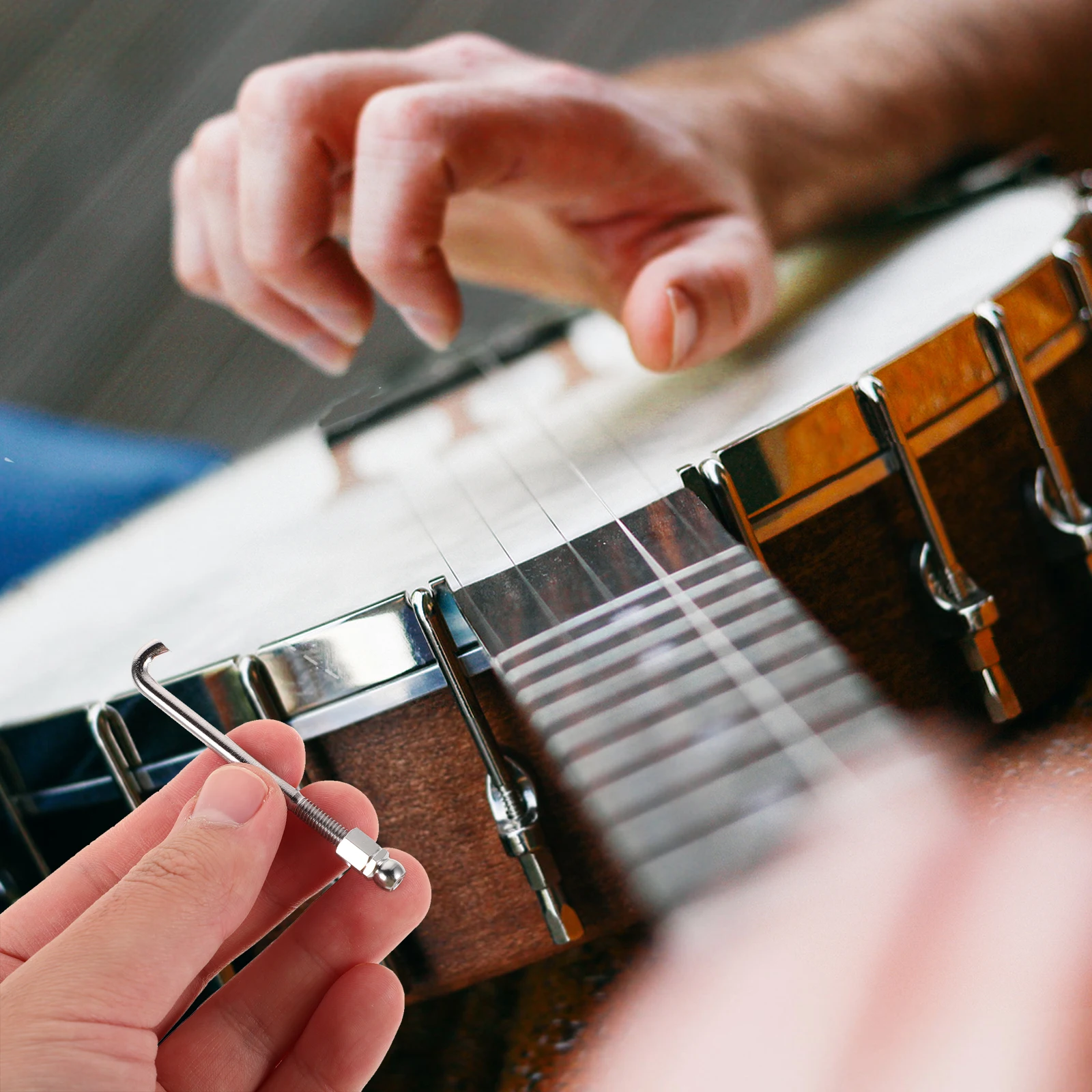 

48Pcs Banjo Parts and Accessories Set Including Tension Hooks J Bolts Nuts for Musical Instrument Repair Professional Grade