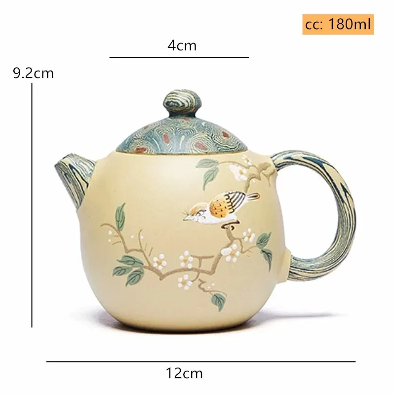 180ml Boutique Yixing Purple Clay Teapot Tradition Section Mud Beauty Tea Pot Handmade Filter Tea Infuser Customized Teaware