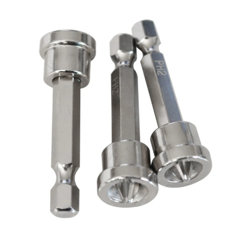 K1KA 5pcs Professional Magnetic Positioning Screwdriver Bits Shank Batch for Hea