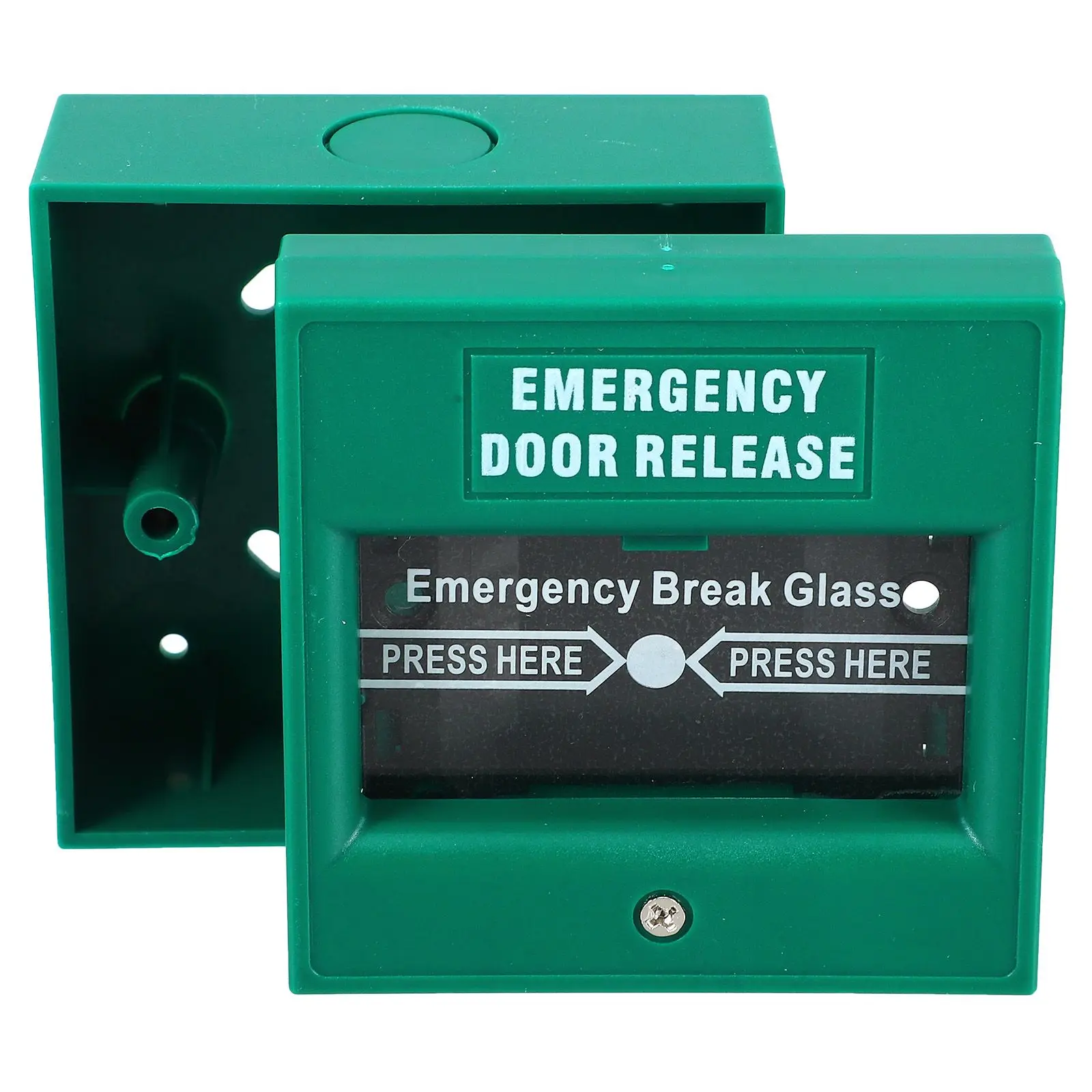 Alarm Switch Wired Emergency Button Security Manual Exit Release Plastic Break Glass for Factory