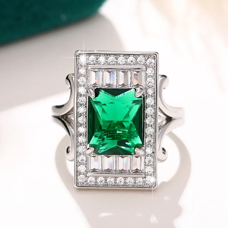 Huitan Übertreibung Zirkonia Ringe für Frauen Luxus trend ige neue Eheringe Zubehör Jubiläums feier Großhandel Schmuck