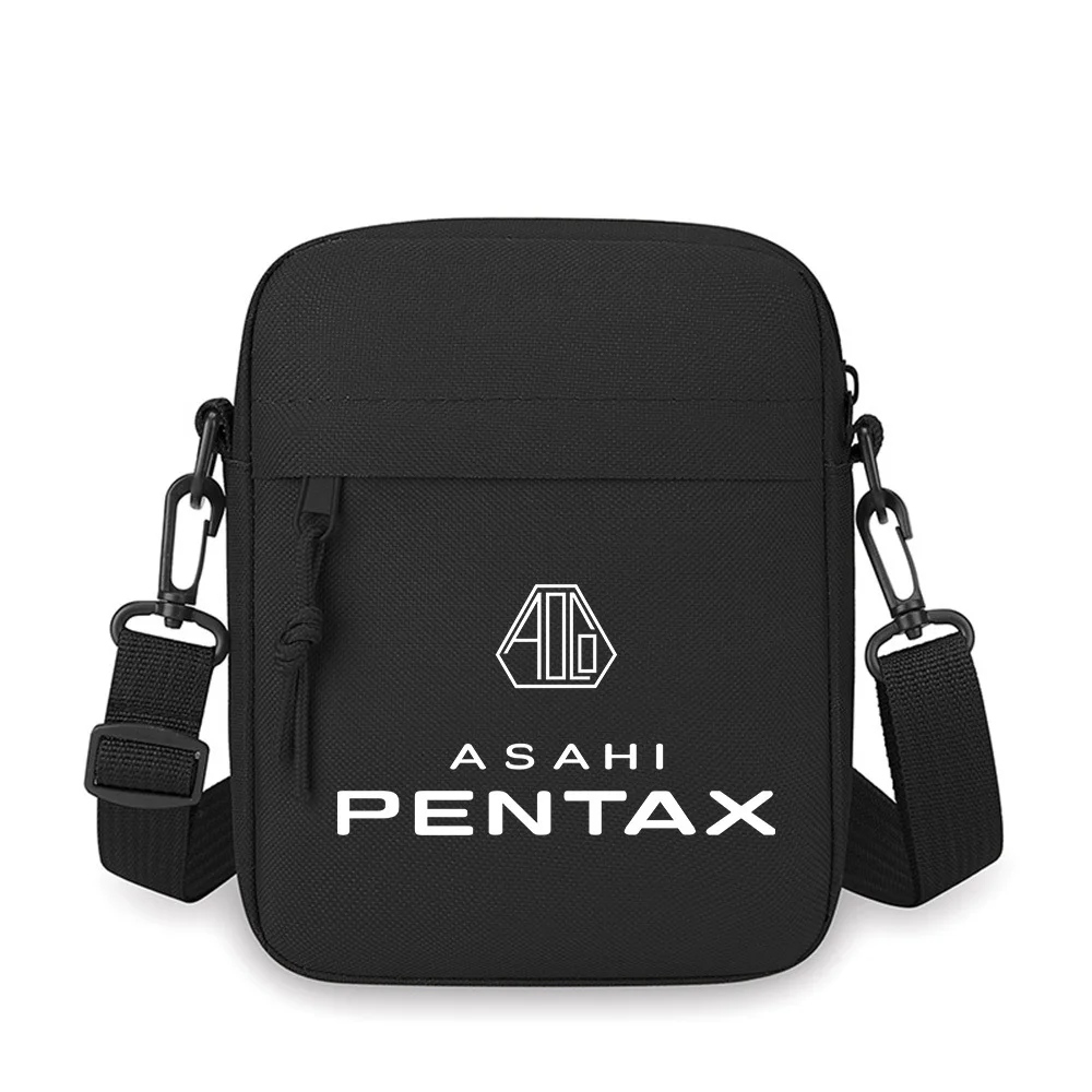 

Hexagon above ASAHI PENTAX logo Men Crossbody Bag Single Shoulder Women Cartoon Anime Film Printing Design Unisex