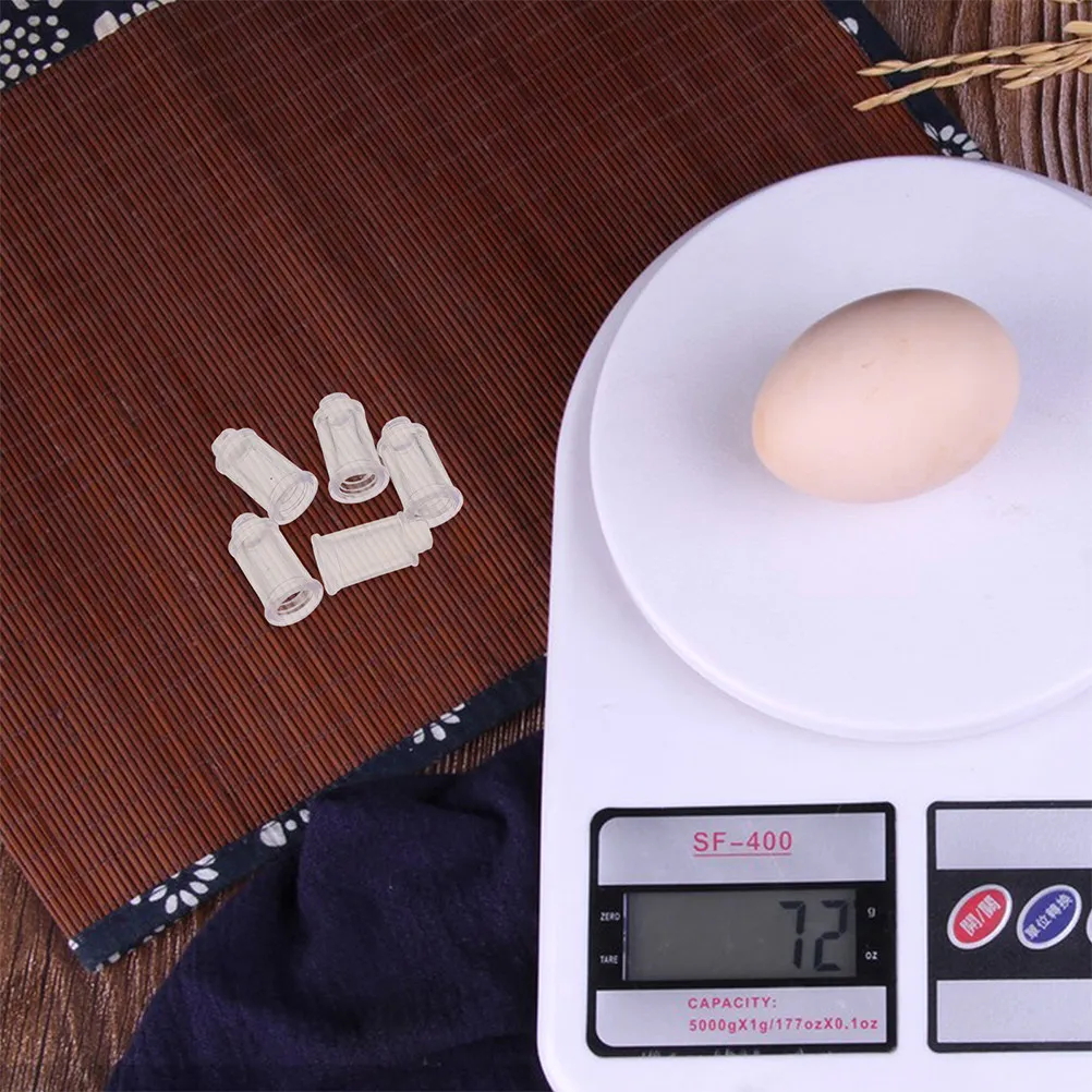 

10Pcs Universal Rubber Weigh Pan Feet Replacement Durable Scale Tray Leveler Stable Clear Weighing Pan Feet for Electronic