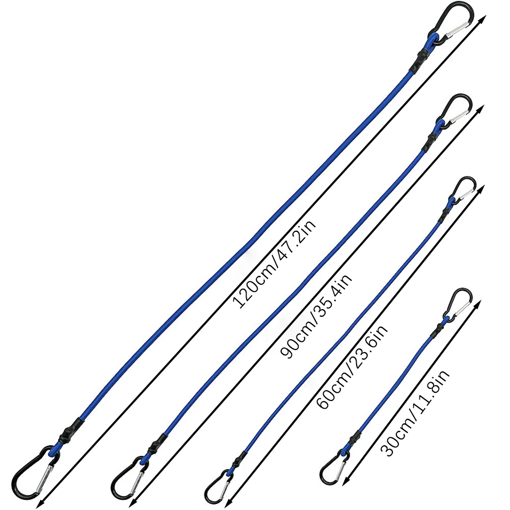 حزام مرن مع خطافات حبل ربط متين لرف البضائع وحبال تعبئة الأمتعة والتخييم والتخييم في الهواء الطلق والمشي لمسافات طويلة وأجزاء الملحقات #6