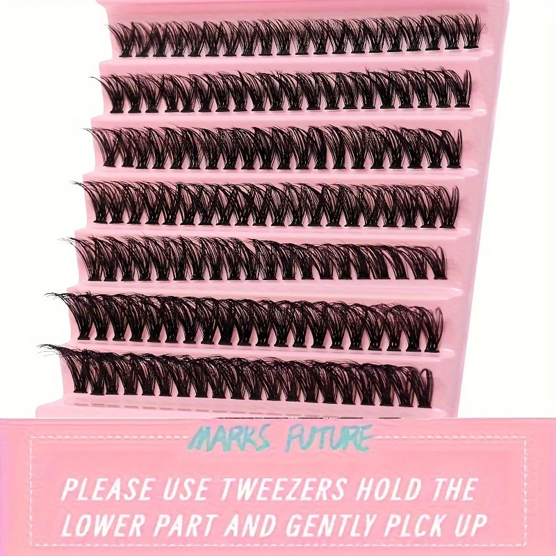 7 Rows 8-16mm Mix D Curl Cluster Lashes Individual Lashes Lash Extensions Clusters Lashes Soft