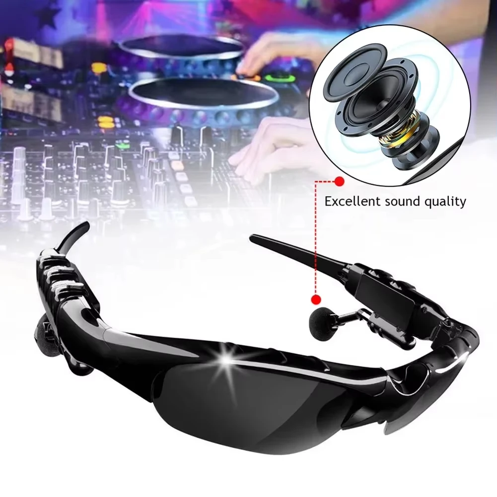 Smart Bluetooth Audio Glasses Outdoor Sports Cycling Surround Sound Headphones Listen To Music Call Polarized Sunglasses