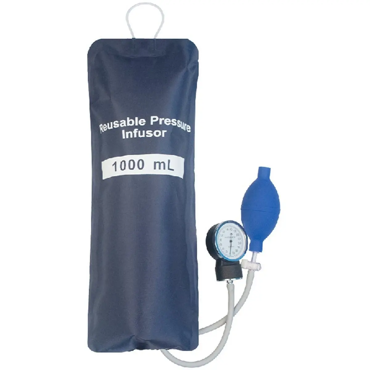 828bigsale-blue-nylon-pressure-infusion-bag-double-tubes-with-metal-aneroid-gauge-for-iv-fluid-blood-transfusion-1000ml