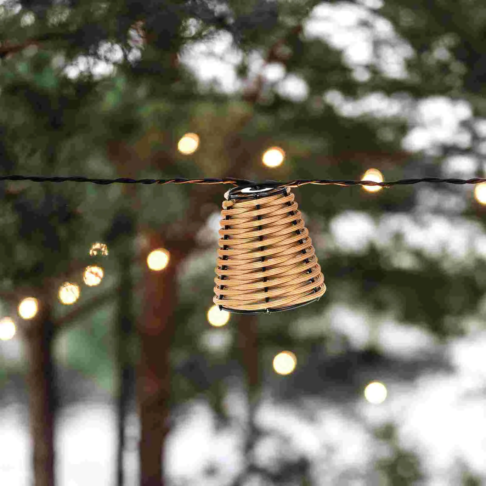 Tkany abażur mały abażur wymienny abażur do żyrandola klip abażur do lampy 5.5Cm osłona klosza do lampy żyrandol stołowy