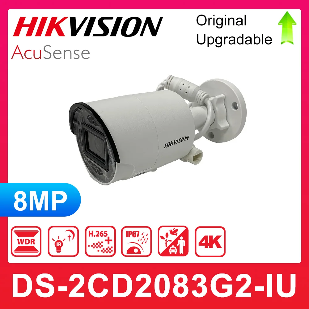 Imagem -02 - Acusense Bullet Security Câmera Poe 8mp Cctv com Alarme Humano e Veicular Ip67 Hikvision-ds2cd2083g2-i e Ds-2cd2083g2-iu 4k