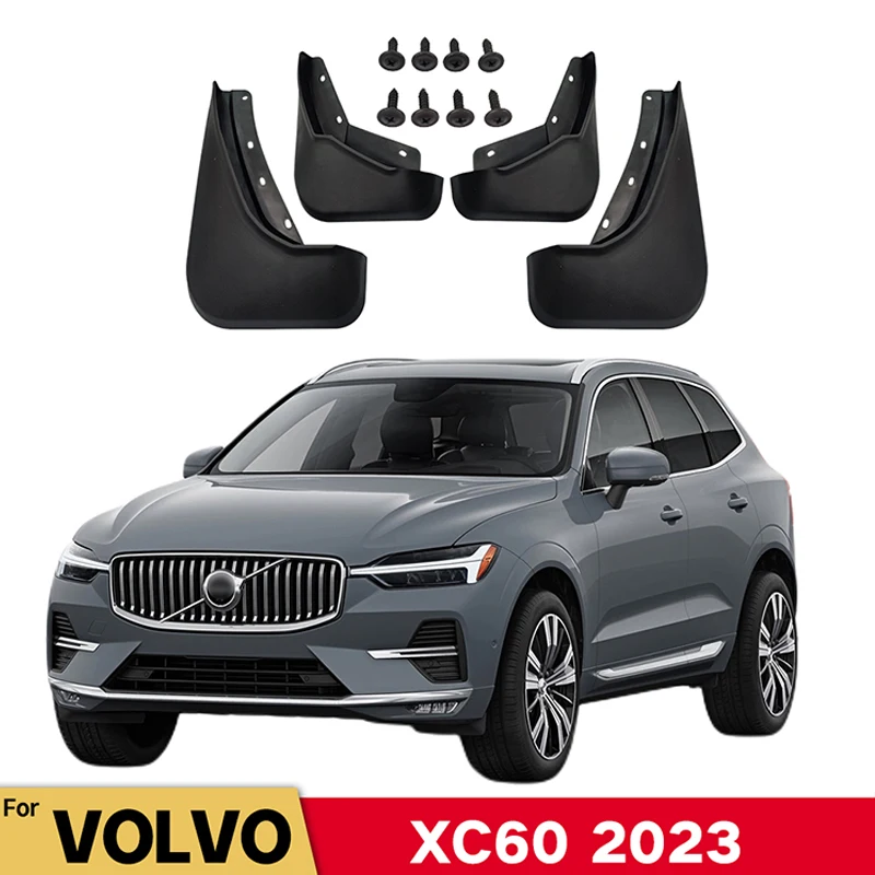 

MudFlaps For VOLVO XC60 Hybrid 2023 Mudguards Mud Flaps Splash Guards Front Rear Wheels Fender Car Accessories 4Pcs