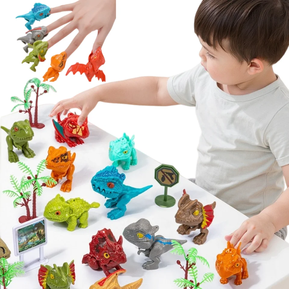 5/10 Pièces Jouets De Dinosaure Volant En Caoutchouc Jouets D'animaux De Fronde