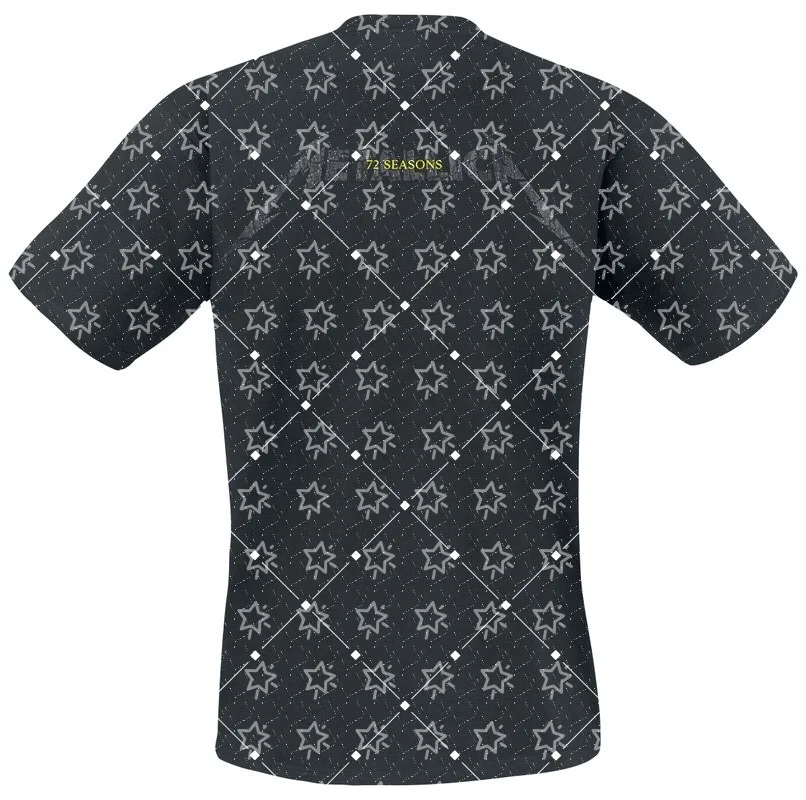 Retro Rock Band T-shirt 3D Printed Punk Heavy Metal Short Sleeved Loose Street Style Quick Drying T-shirt
