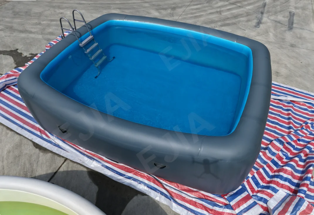OEM Foldable Drop Stitch Inflatable Swimming Pool DWF Hard Wall Portable Family Backyard Above Ground Pool for Outdoor Garden